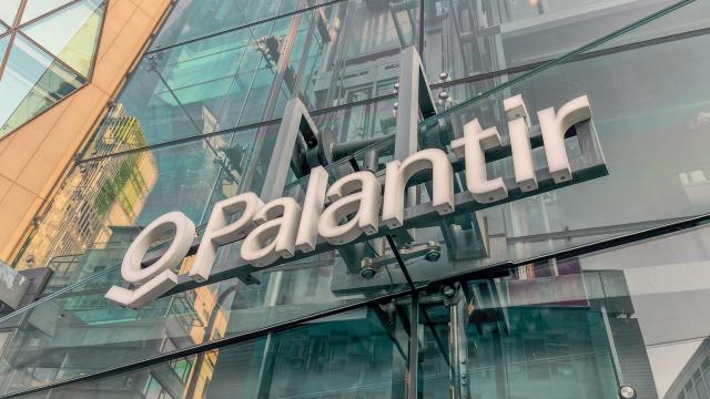 Sign of Palantir on window building