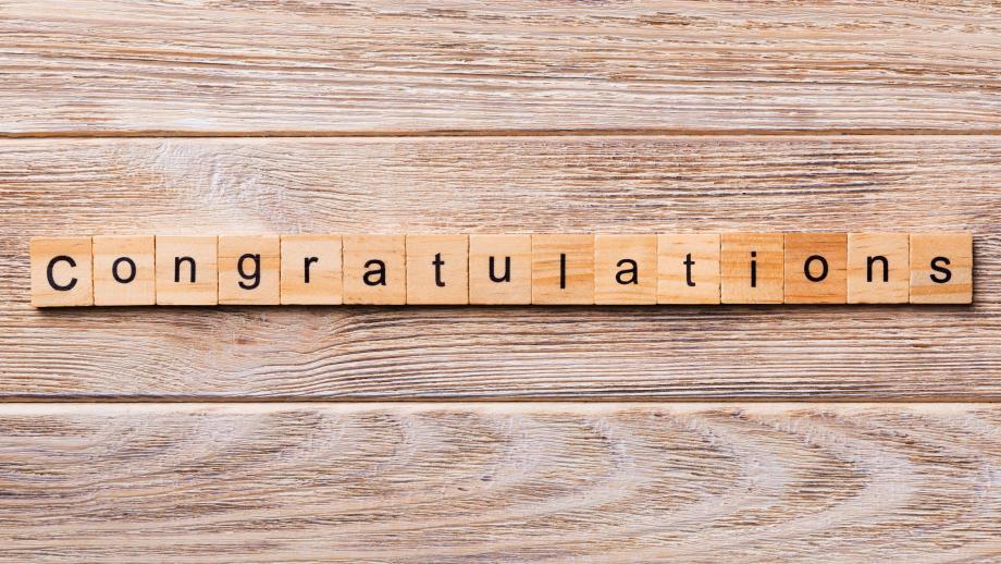 congratulations word written on wood block. congratulations text on wooden table for your desing, concept 