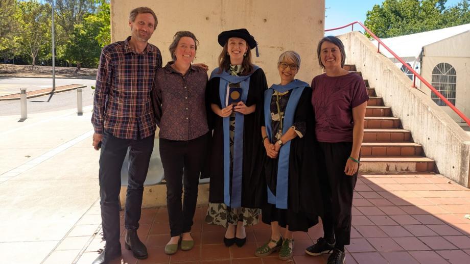 Dr Jessie Liu and her supervisors. 